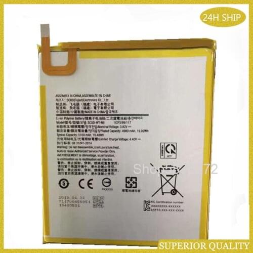 For Samsung Battery SWD-WT-N8 For Galaxy Tab A T295 T290 Genuine Tablet Battery 5100mAh SCUD-WT-N8