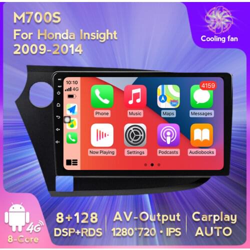 MEKEDE IPS HD 2 DIN 6+128G DSP Android 11 Car Radio Multimedia Player For HONDA INSIGHT 2009-2014 GPS Navigation Carplay Auto