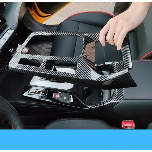 For MG5 2021 Interior decoration sticker for center console panel stop lever ABS