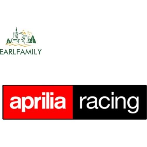 EARLFAMILY 15cm x 3.6cm Car Styling Aprilia Sponsor Autocollants Auto Moto Vinyle Stickers Racing Rally Voiture Car Sticker