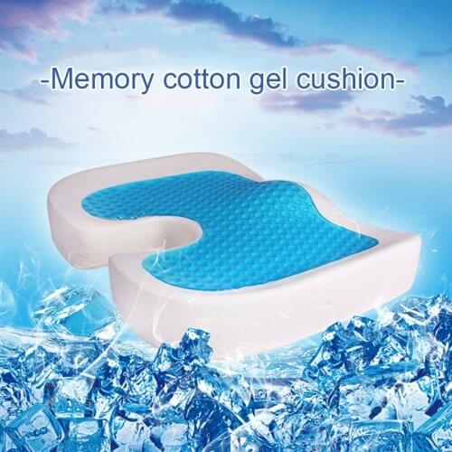 Gel Orthopedic Memory Cushion Foam U Coccyx Travel Seat Massage Car Office Chair Protect Healthy Sitting Breathable Pillows