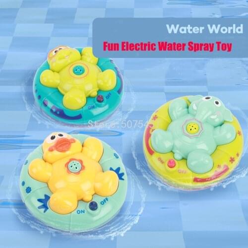 Bath Toys Water Sprinkle Cartoon Turtle Baby Elephant Duck Bathing Baby Shower Toy Fun Electric Water Spray Toy Childrens Toys