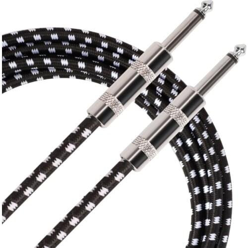 6.5mm Jack Audio Cable Electric guitar cable 3M 6M bass conductor guitar effect speaker cable elbow VS straight head GREATLINK