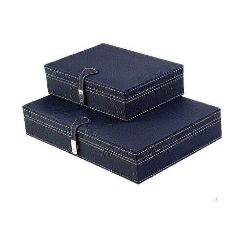 Adalinhome Leather Accessory Box 2'li Set 12 and 4 Eyes