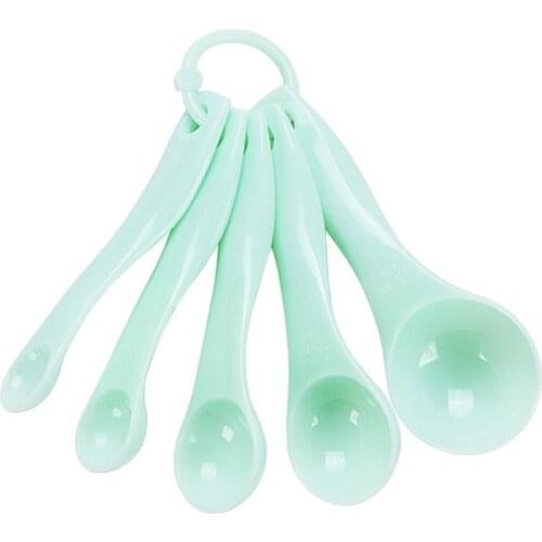 Kitchen Measuring Spoon Teaspoon Coffee Sugar Scoop Baking Cooking Kitchen Measuring Cups With Scale Tools Solid Colors