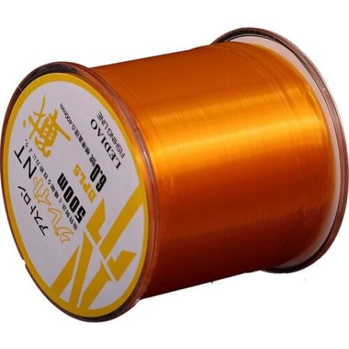 LEDIAO 500m Nylon Fishing Line High Quality Japanese Durable Monofilament Rock Sea Super Strong Speckle Line Carp Fishing 0.4-8