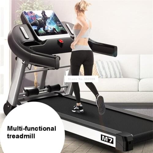 M7 10.1 inch Large Screen Household Electric Foldable Mini Treadmill With Belt Multifunctional Sit-Up Mute Fitness Equipment