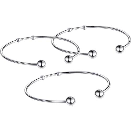 Fashion Stainless Steel Metal Expandable Bracelet Charm Jewelry Making Bracelets & Bangles Gifts
