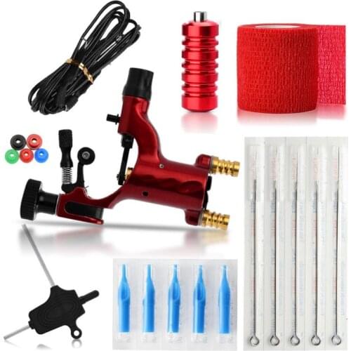 Tattoo Set Professional Tattoo Rotary Pen Machine Set Permanent Makeup Cartridge Needle Tattoo Body Art DIY Tattoo Machine
