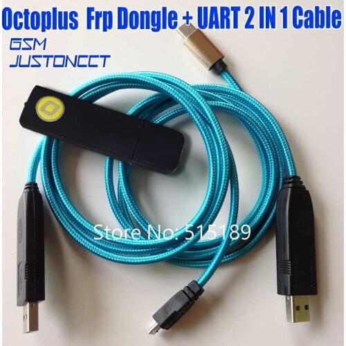 2019 Newest sales ORIGINAL Octopus FRP tool/Octoplus FRP dongle + Octoplus FRP USB UART 2 IN 1 Cables for Samsung for Huawei lg