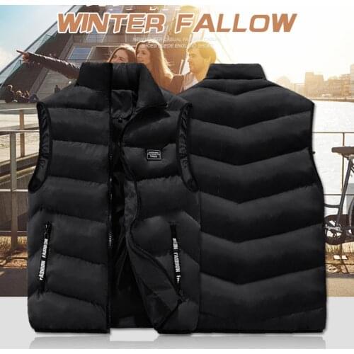 New Fashion Jacket Sleeveless Spring And Autumn Thermal Soft Vests Casual Coats Male Cotton Thicken Waistcoat Mens Thicken 8XL