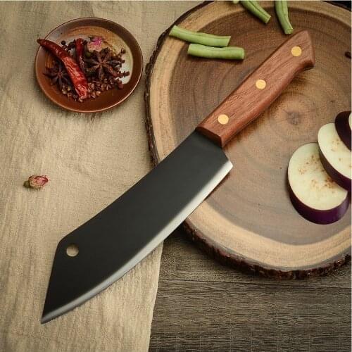 Stainless Steel Slicing Kitchen Chef Knife 8'' Non-slip Blade Full Tang Meat Fish Vegetable Kitchen Accessory Chopper Cleaver