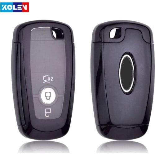 Plating Soft TPU+PC Car Remote Key Full Cover Case For Ford Fusion Mustang Explorer F-150 F-250 F-350 Edge Escort TITA Shell Fob