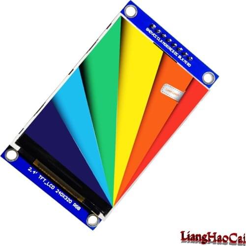Full color LCD display for 2.4 inch Module ILI9341 18 pin XPT2046 Touch chip supply STM32 code 0.8 mm spacing Weld type FPC
