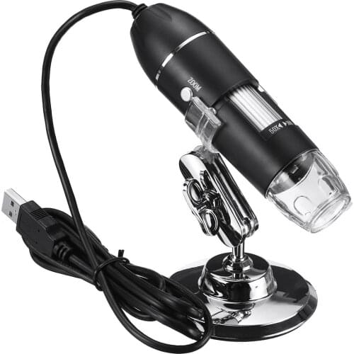 Adjustable Microscope 1600X 2MP 1080P 8 LED Digital Type-C/Micro USB Magnifier Electronic Stereo USB Endoscope For Phone PC