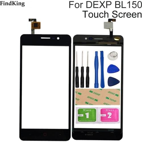 Touch Screen For DEXP Ixion BL150 Touch Screen Glass Touch Panel Lens Glass Digitizer For DEXP BL150 BL 150 3M Glue Tools