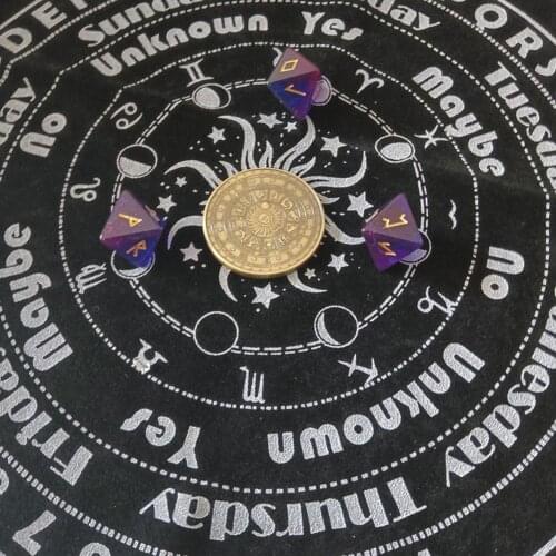 Tarot Tablecloth Divination Tarot Card Pad Pendulum Runes Tarot 30x30cm Cloth Altar Magic Table S6H3