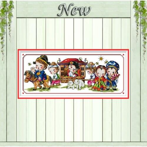 Marry love Korean wedding paintings counted printed on canvas DMC 11CT 14CT Chinese Cross Stitch kits embroidery needlework Sets