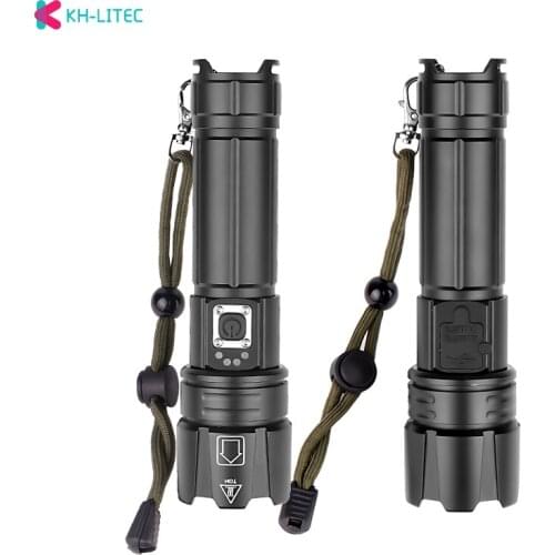 XHP70.2 Ultra Powerful 18650 LED Flashlight Lamp USB Rechargeable 5 Modes Tactical Light 26650 Zoom Camping Flashlight Torch