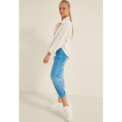 C & City Women Velvet Sweatpants 721