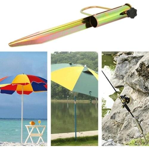 Ground Large Nails Fishing Umbrella Archer Garden Outdoor Travel Umbrella Iron Sun Beach Umbrella Accessories