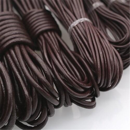 1Meter/Roll Faux Leather Cord Black Genuine Leather Cords 4mm 5mm String Rope For Thread DIY Bracelet Necklace Jewelry Findings