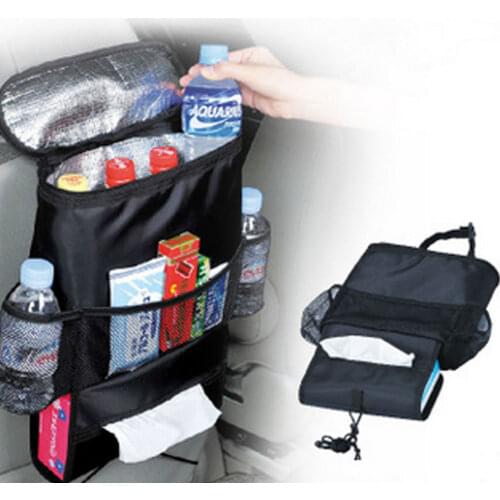1Pcs Auto Accessories Car Seat Back Multi-Pocket Insulation Storage Bags Thermal Travel Organizer Case Hangable Pouch Container