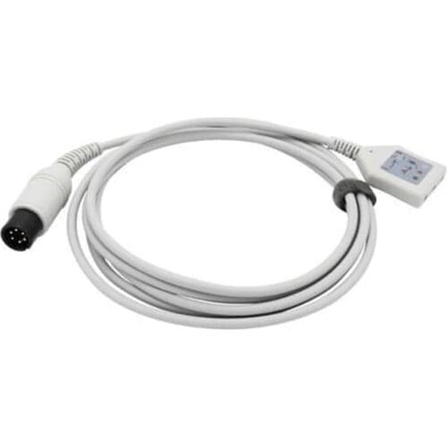 AAMI 6 Pins ECG Trunk Cable Din Style 3/5 Leads for Mindray, Datascope, Criticare, Welch Allyn
