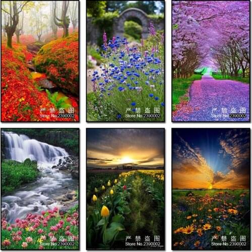 Diamond Embroidery 5D Diy Diamond Mosaic Cross Stitch Posters Full Square Sets Decorative Diamond Painting Landscape