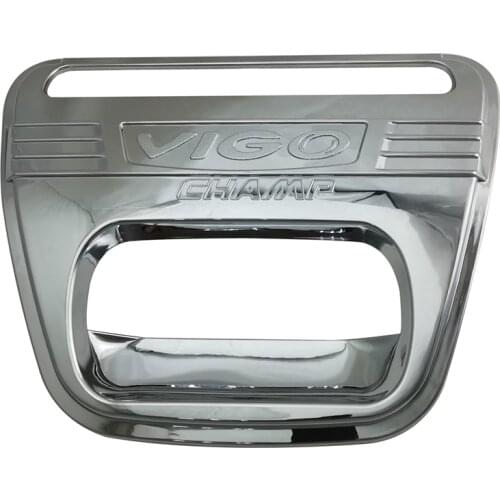 Car ABS Chrome Design Tail Gate Trim Rear Handle Insert for Toyota Hilux Vigo 2008-2014