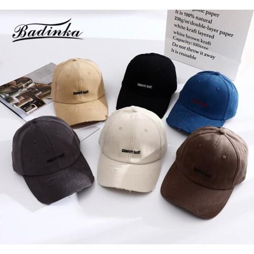 Badinka 2021 New Summer Letter Embroidery Cotton Baseball Cap Casquette Unisex Black Fitted Dad Hats for Women Men Snapback Hat
