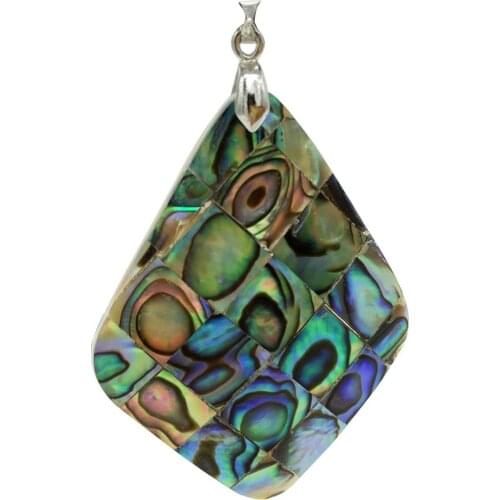Free Shipping Women Fashion Jewelry Beautiful New Zealand Abalone Shell Pendant Bead 1pcs C8761
