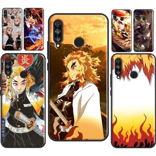 Rengoku Kyoujurou Demon Slayer For Huawei P30 P40 P20 Pro Mate 20 10 Lite TPU Case For Huawei P Smart 2019 2021 Coque