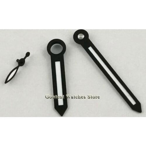 Black Watch Hands Fit ETA 6497 6498,Seagull ST3600 3620 Movement Watches