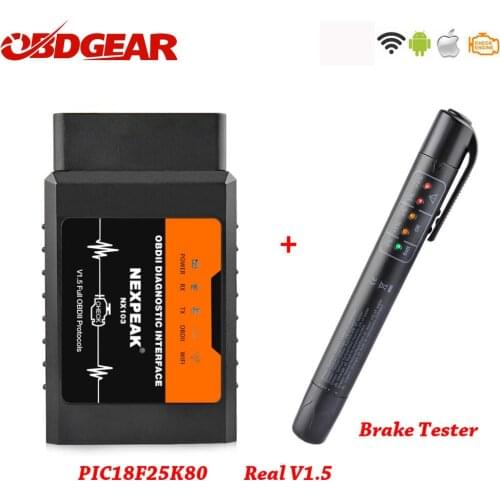 ELM 327 V1.5 WIFI OBD2 PIC18F25K80 Chip Code Reader ELM 327 OBD2 Auto Scanner V1.5 for Android/IOS Car Diagnostic Tools