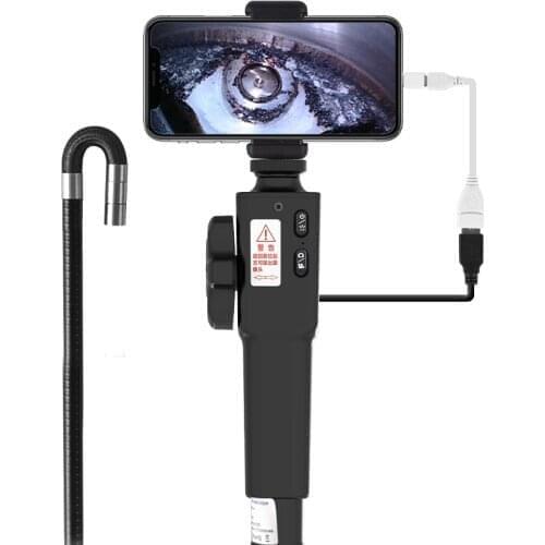 8.5mm 1080p Two Way Articulate 180 Degree Rotation OTG Endoscope For Android Handheld Microscope Inspection USB Otoscope Camera
