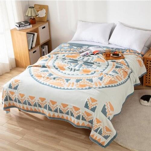 Cotton Summer Blanket Bed Chic Bohemian Large Soft Bedspread Blanket Keep Warm Air Conditioner Quilt Soft Comfortable Blanket