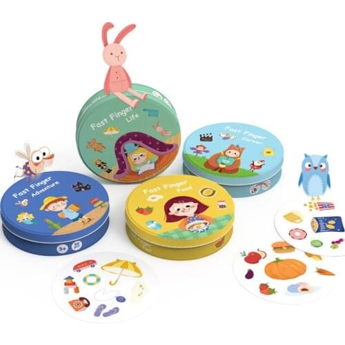 Montessori Sorting Toys Cognition Card Matching Game Toys for Children Early Educational Interactive Party Game Toy Xmas Gift