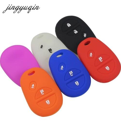 Jingyuqin 30pcs Silicone Rubber Key fob Cover Case for toyota Sienna Fortuner Sequoia Tundra Tacoma 4Runner Remote Holder Set
