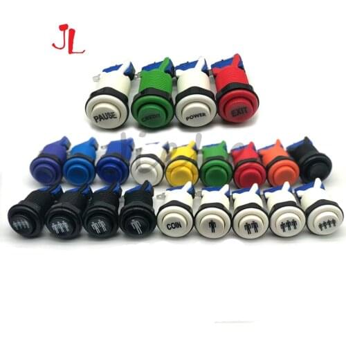 Happ Style Arcade Buttons with Micro Switches Push Button for Jamma MAME Games Parts 28mm Mounting Hole