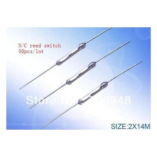 Normally Closed N/C Magnetic Reed Switch 2pins 2x14mm