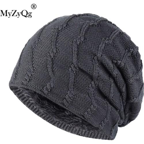Men Knitted Hats Winter Fleece Thick Warm Windshield Warmer Outdoor Running Hiking Fleece Sports Caps Cycling Earmuffs