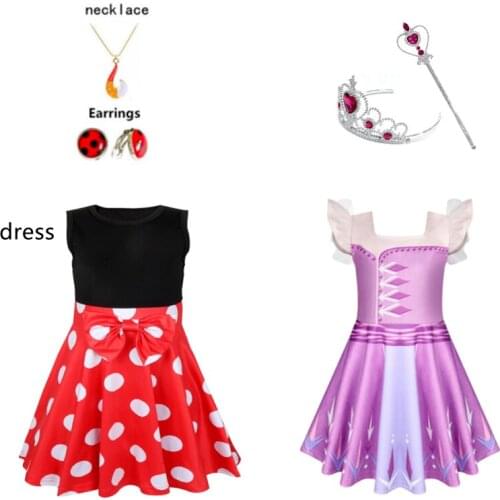 New Carnival Party Childrens Cosplay Girls Princess Dress Childrens Red Animal Animation Cartoon Halloween Performance Costume