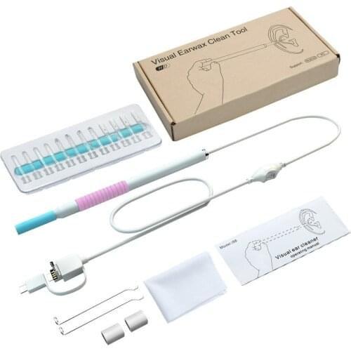 New In Ear Cleaning Endoscope USB Visual Ear Spoon 5.5mm 0.3MP Mini Camera Android PC Earpick Otoscope Borescope Tool Healthcare