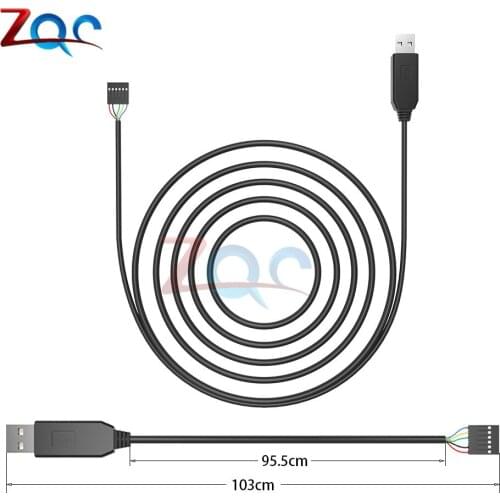6Pin FTDI FT232RL FT232 Module For Arduino USB to TTL UART Serial Wire Adapter RS232 Download Cable Module LED Indicator
