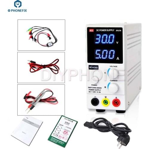 PHONEFIX MCH-K305D 30V 5A MCH-K303D 30V 3A Switch Regulated SMPS Single Channel Variable with Cable Adjustable DC Power Supply