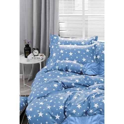 Duvet cover set housse de couette постельное бельё bedding set Modern Blue Star Patterned Always Bed for Singles Linen Set