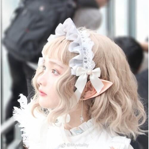 Multicolor Cute Handmade Bonnet Headwear bnt Headband Hairband Lolita Bows Lace Sweet Elegant Gorgeous