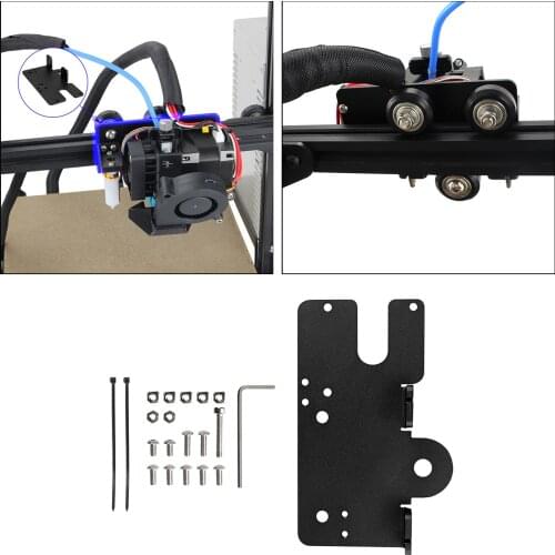 Durable 3D Printer Metal Alloy Direct Drive Extruder Plate for Ender-3 V2 CR-10 5S Parts Accessory, Lightweight
