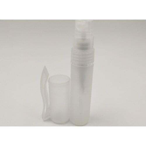 50pcs/lot 5ml Frosted Plastic Tube Empty Refillable Perfume Bottles Spray for Travel and Gift,Mini Portable